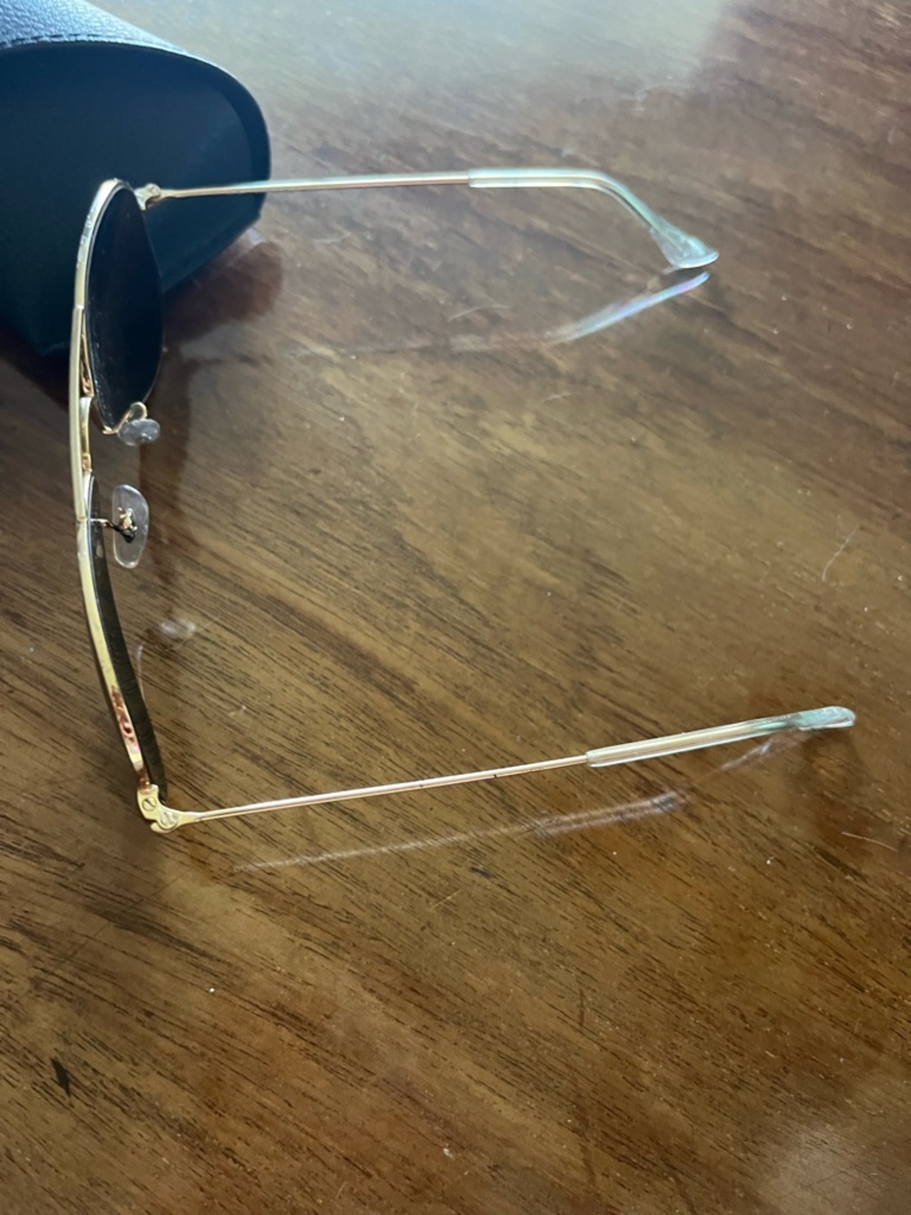 Ray-Ban Aviator Children’s Sunglasses - Gold Frame with Black Lenses - Picture 3 of 5